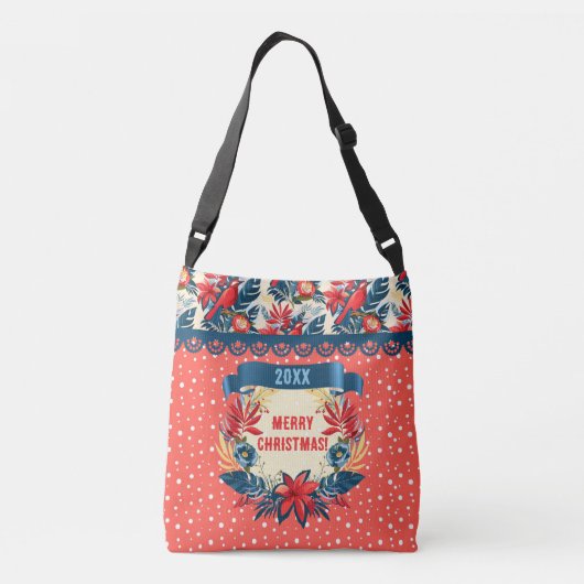 Sac Ajustable Joyeux Noël et Bonne Année ! 20XX Oiseau Rouge (Dos)