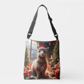 Sac Ajustable Joyeux Noël Festif Alpaca, (Devant)