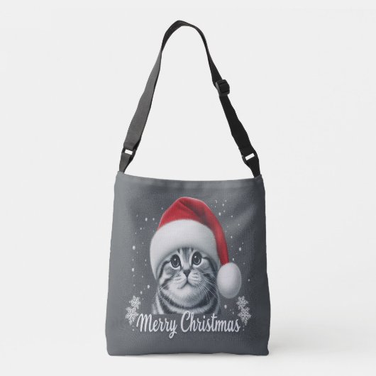 Sac Ajustable Joyeux Noël Scottish Pold Cat, Xmas Père Noël Cat (Dos)