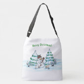 Sac Ajustable Joyeux Noël ! Snowman avec amis (Dos)