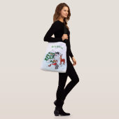 Sac Ajustable Joyeux Noël ! Snowman avec amis (Sur le modèle)