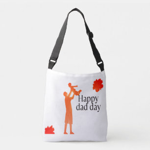 Sac Ajustable Joyeux papa Mug de jour - Père et enfant Silhouett