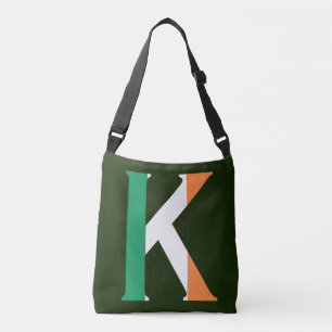 Sac Ajustable K Monogramme superposé sur cbcnt drapeau irlandais