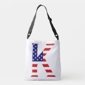 Sac Ajustable K Monogramme superposé sur le drapeau américain cb (Dos)