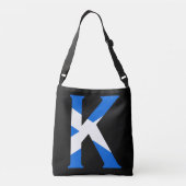 Sac Ajustable K Monogramme superposé sur le drapeau écossais cbt (Dos)