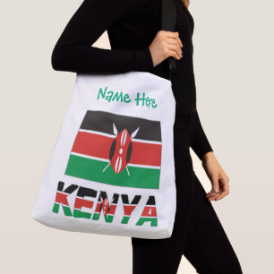 Sac Ajustable Kenya Drapeau Kenyan Mosaïque Vert Personnalisé