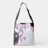 Sac Ajustable Kimono japonais Sakura noir et blanc (Dos)