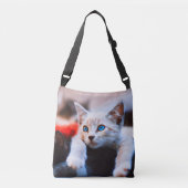 Sac Ajustable Kitten Blue Oyed adorable chat mignon (Devant)