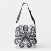 Sac Ajustable Kraken Steampunk Octopus Ornate Black (Dos)