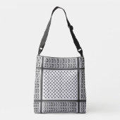 Sac Ajustable Kuffiya en Jordanie noir et blanc (Dos)