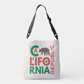 Sac Ajustable La Californie avec le logo d'ours gris (Dos)