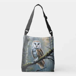 Sac Ajustable La chouette d'Amérique dans une forêt