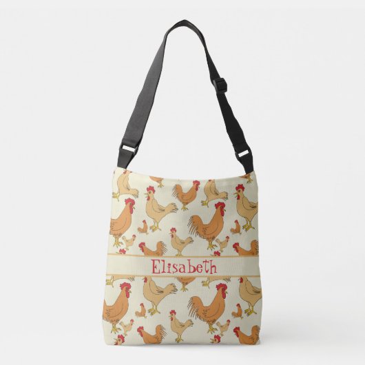 Sac Ajustable La conception Brown de poulet personnalisent (Devant)