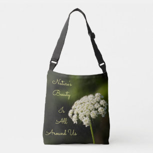 Sac Ajustable La dentelle blanche de la reine Anne Beauté floral