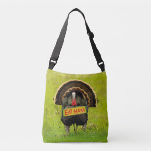 Sac Ajustable La dinde fière de SlipperyJoe mange du jambon roug