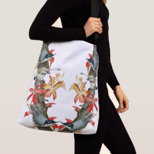Sac Ajustable La faune d'oiseaux de sittelle laisse à des