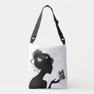Sac Ajustable La femme papillons blancs