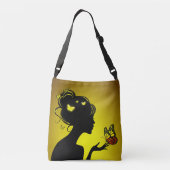 Sac Ajustable La femme papillons jaunes (Dos)