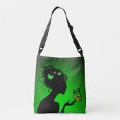 Sac Ajustable La femme papillons verts (Dos)
