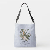 Sac Ajustable La grâce noble de Xena - Monogramme floral de Boho (Dos)