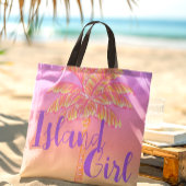 Sac Ajustable La plage est My Therapy Orange Tropical Palm Tree