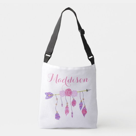Sac Ajustable La plume de l'adolescence de flèche de Boho des (Devant)