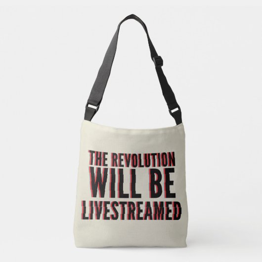 Sac Ajustable La révolution sera livestreamed (Devant)