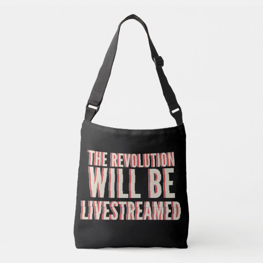 Sac Ajustable La révolution sera livestreamed (Devant)