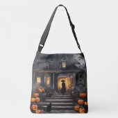 Sac Ajustable La sorcière d'Halloween et la maison hantée (Dos)