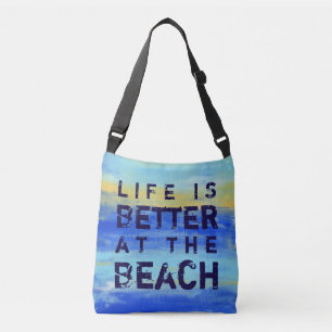Sac Ajustable La vie est meilleure à la plage - art abstrait