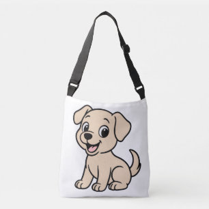 Sac Ajustable Labrador Retriever Jaune Dessin Animé Assis
