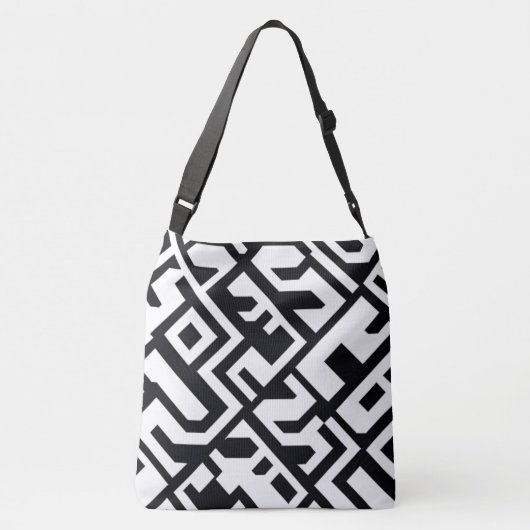 Sac Ajustable Labyrinthe noir et blanc (Dos)