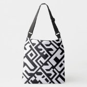 Sac Ajustable Labyrinthe noir et blanc (Devant)