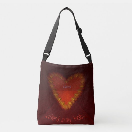 Sac Ajustable L'amour est dans mon coeur (Devant)