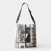 Sac Ajustable Langue de la ville Noir et blanc (Dos)