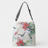 Sac Ajustable L'animal de faune d'oiseaux de colibri fleurit le (Dos)