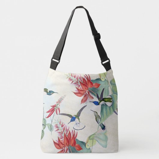 Sac Ajustable L'animal de faune d'oiseaux de colibri fleurit le (Devant)