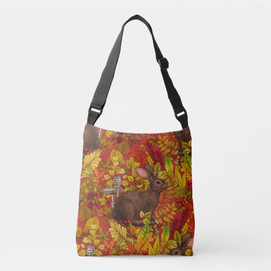 Sac Ajustable Lapin d'automne en rouge (Devant)