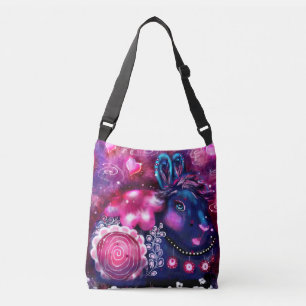 Sac Ajustable Lapin De Glamour Lapin Violet Rose Whimsical Flora