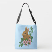 Sac Ajustable Lapin Lapin Fleurs Roses (Dos)