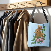 Sac Ajustable Lapin Lapin Fleurs Roses