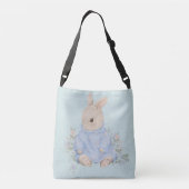 Sac Ajustable lapin mignon en robe avec fleurs (Dos)
