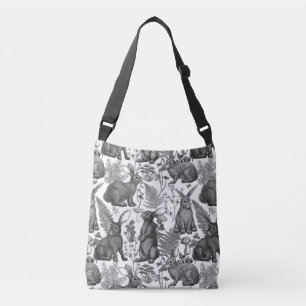 Sac Ajustable Lapins et flore boisée 2Sac carrossable