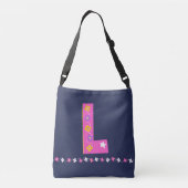 Sac Ajustable Lara nom fleurs L monogramme (Dos)