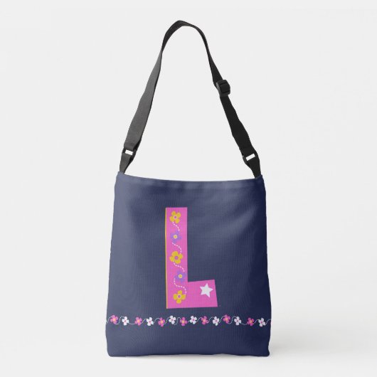 Sac Ajustable Lara nom fleurs L monogramme (Dos)