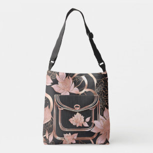 Sac Ajustable L'art IA or rose et noir 