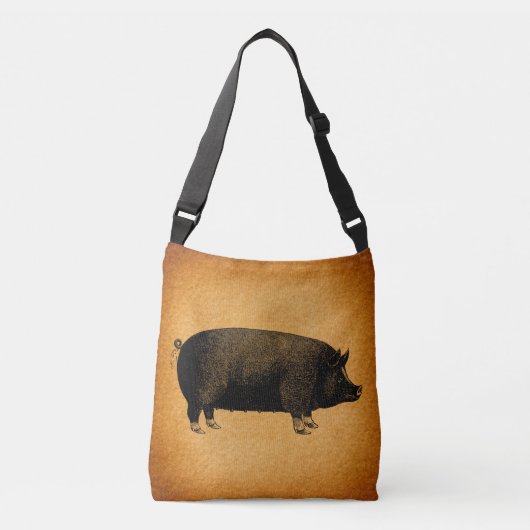 Sac Ajustable L'art rustique Vintage du cochon (Devant)