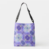 Sac Ajustable Lavande violet, Vert abstrait floral (Dos)