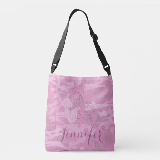 Sac Ajustable Le Barrel Racer (lavé camo rose) (Dos)