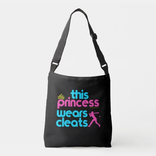 Sac Ajustable Le base-ball : Cette princesse Wears Cleats - (Devant)